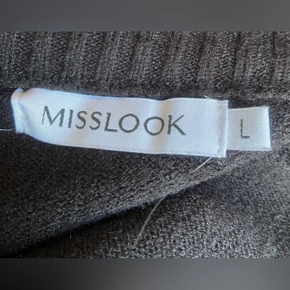 MISSLOOK button-up sweater size large - Picture 4 of 5